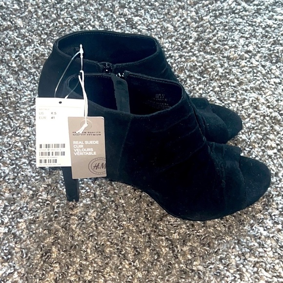 H&M heel Real Suede cuir velours Size 9.5 - Picture 5 of 5